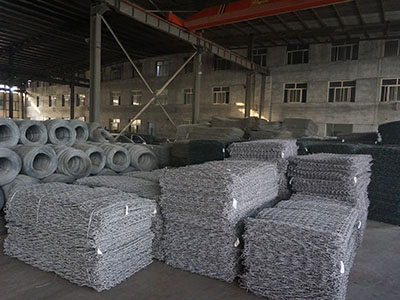 鉛絲籠車間展示